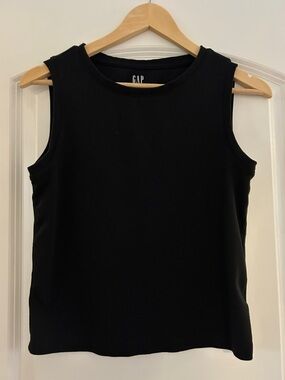 GAP Black Modern Crewneck Tank